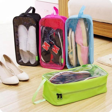 Portable Travel Storage Bag Shoes Organizer (Random Color)