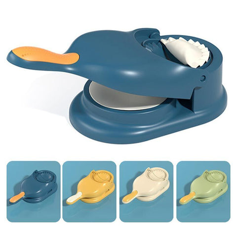 Pack of 2 2-in-1 Dumpling Wrapper Tool Food Grade Manual Dumpling Wrapper Mold Labor-Saving Baking Pastry Home Kitchen Gadget (Random Color)without box