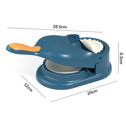 Pack of 2 2-in-1 Dumpling Wrapper Tool Food Grade Manual Dumpling Wrapper Mold Labor-Saving Baking Pastry Home Kitchen Gadget (Random Color)without box