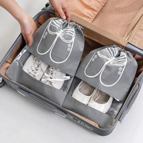 Shoe Storage Bag Dust-proof Waterproof Transparent | Organizer For Travel - 10 Pcs / 20 Pcs