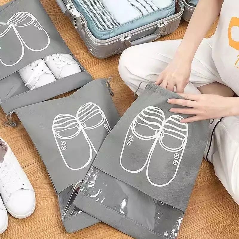 Shoe Storage Bag Dust-proof Waterproof Transparent | Organizer For Travel - 10 Pcs / 20 Pcs