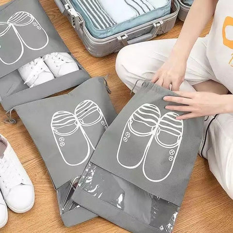 Shoe Storage Bag Dust-proof Waterproof Transparent | Organizer For Travel - 10 Pcs / 20 Pcs