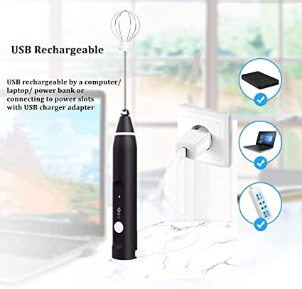 Rechargeable Electric Egg Beater and Coffee Mixer