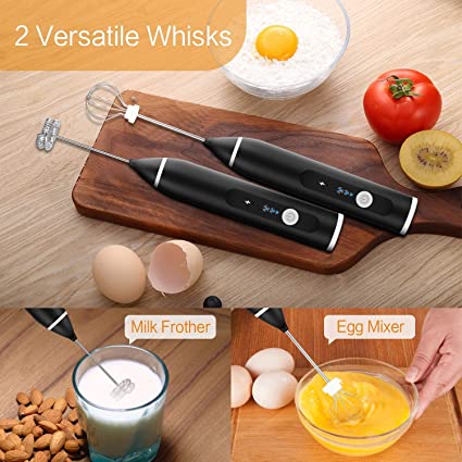 Rechargeable Electric Egg Beater and Coffee Mixer
