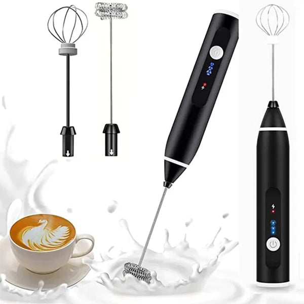 Rechargeable Electric Egg Beater and Coffee Mixer