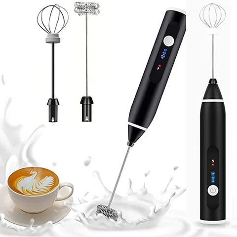 Rechargeable Electric Egg Beater and Coffee Mixer