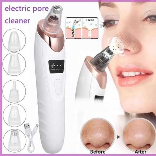 5-in-1 Blackhead remover, blackhead remover machine, derma suction, pimple acne remover.