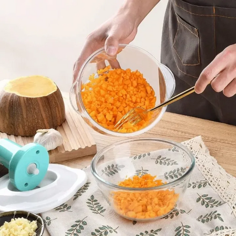 hand Press Manual Push Chopper For Kitchen Use | Food Chopper Multipurpose | 1.5L Push Chopper