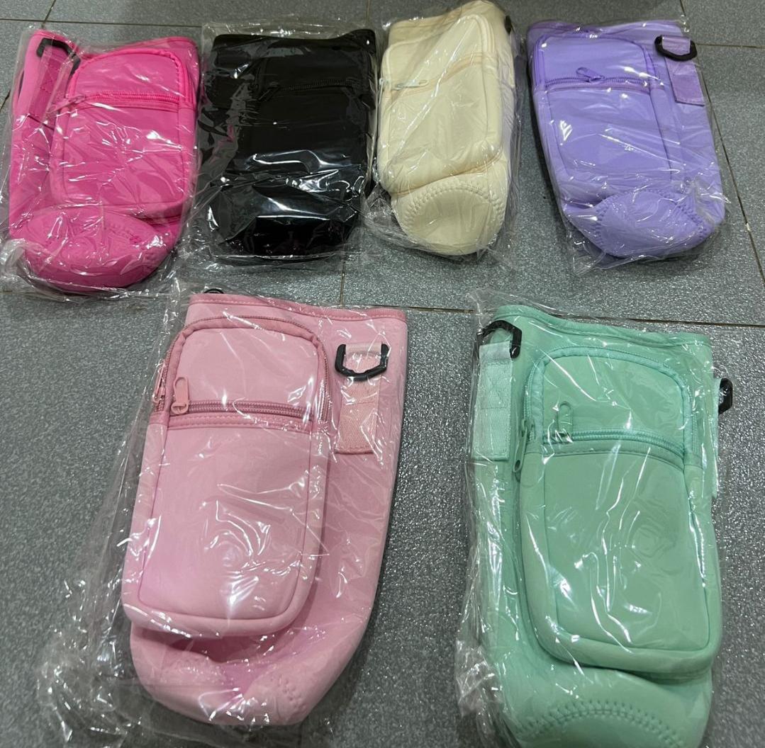 Portable Tumbler Bag with Adjustable Shoulder Strap -