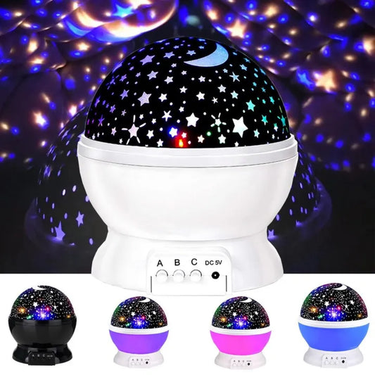 Star Master Rotating LED Night Light Projector – Transform Your Bedroom into a Galaxy