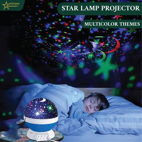Star Master Rotating LED Night Light Projector – Transform Your Bedroom into a Galaxy