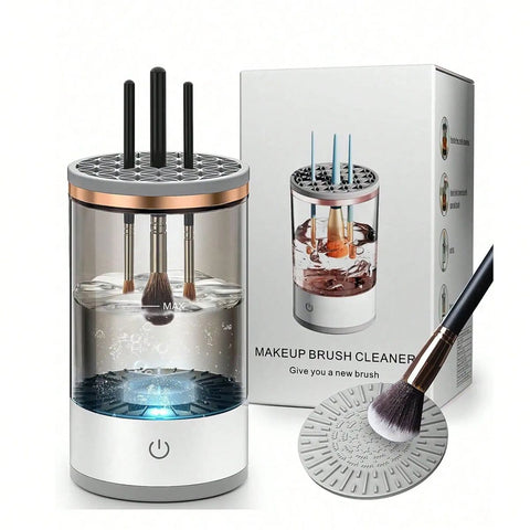 3 In 1 Electric Makeup Brush Cleaner | Automatic Make Up Brush Holder Cleaner Machine
