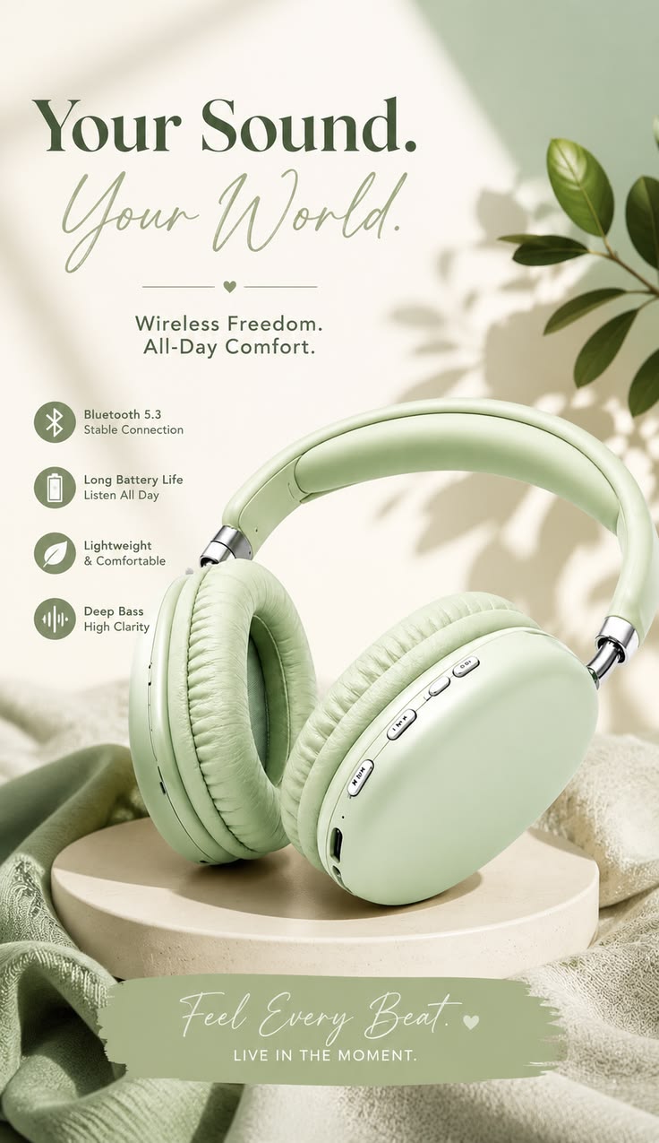 P9 Wireless Bluetooth Headphones | Deep Bass Sound | Comfortable Fit & Long Battery Life