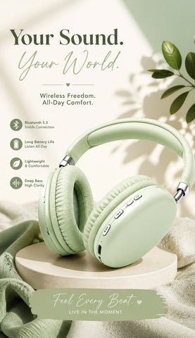 P9 Wireless Bluetooth Headphones | Deep Bass Sound | Comfortable Fit & Long Battery Life