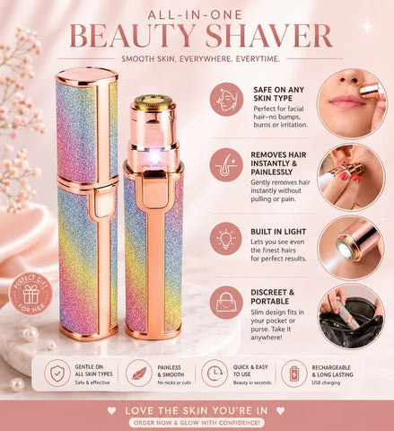Flawless Brows™ 2-in-1 Rechargeable Eyebrow & Facial Hair Remover