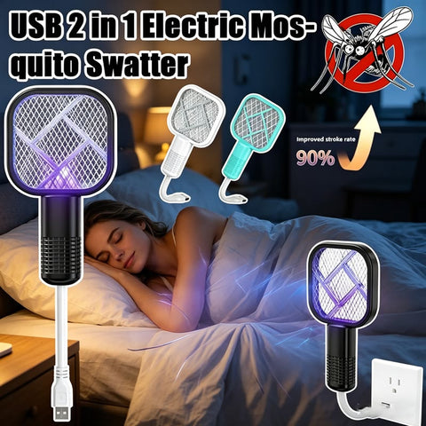 USB Electric Mosquito Racket Fly Killer