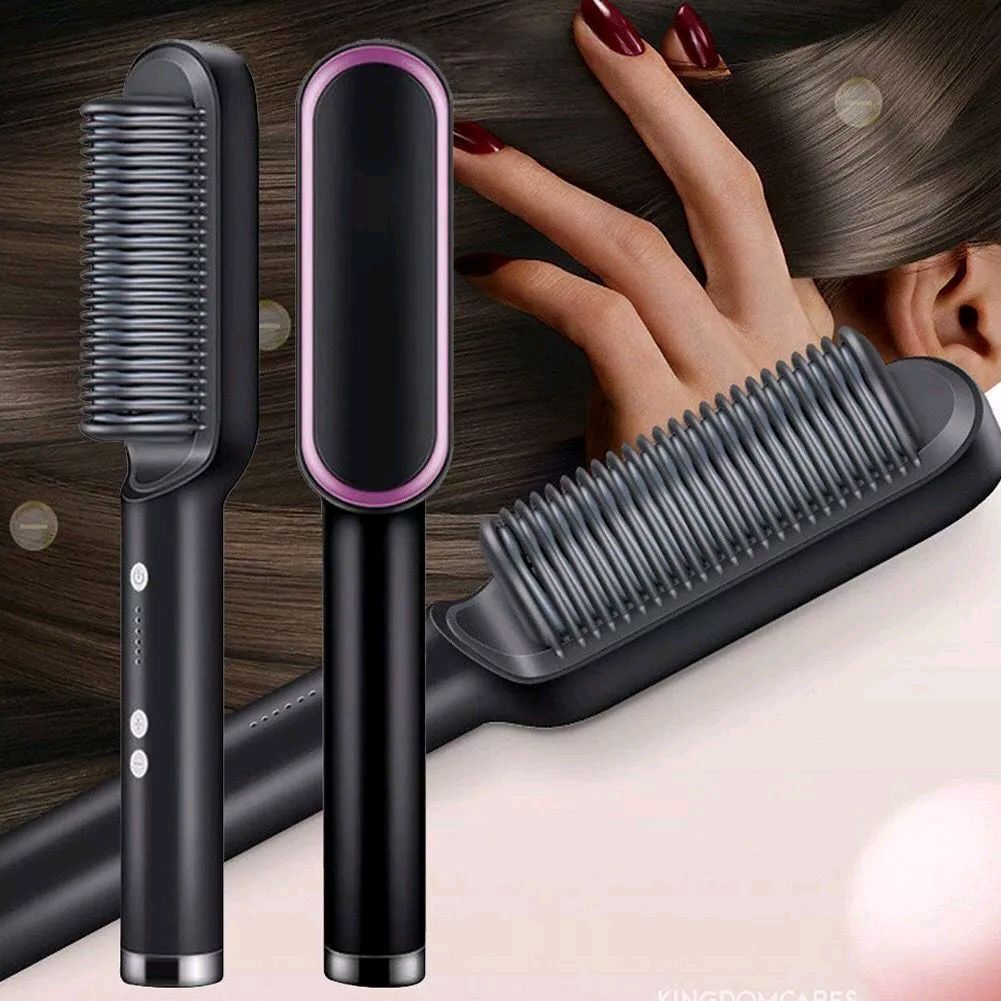 Hair Straightener Brush | 6 Temp Modes Fast Heating Comb