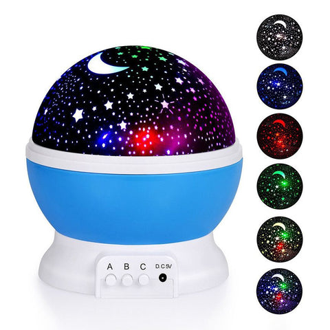 Star Master Rotating LED Night Light Projector – Transform Your Bedroom into a Galaxy