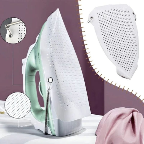 EXCLUSIVE MEGA DEAL: BUY 1, GET 1 FREE!  Iron Cover Protector | Non Stick Garments Care Cover For Iron | Heat Resistant Ironing Shoe for Clothes Protection