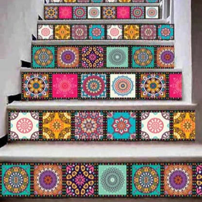 Tile Stickers Pack of 12 pieces for Home Decor for Walls Self Adhesive Tile Sticker 5 in by 5 in (12 Pieces)