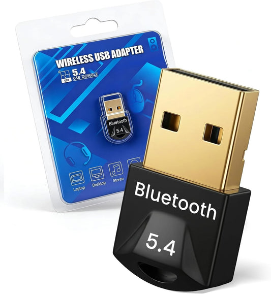 USB Bluetooth 5.3 Adapter for PC – Long-Range Wireless Dongle for Headphones, Keyboards & Controllers