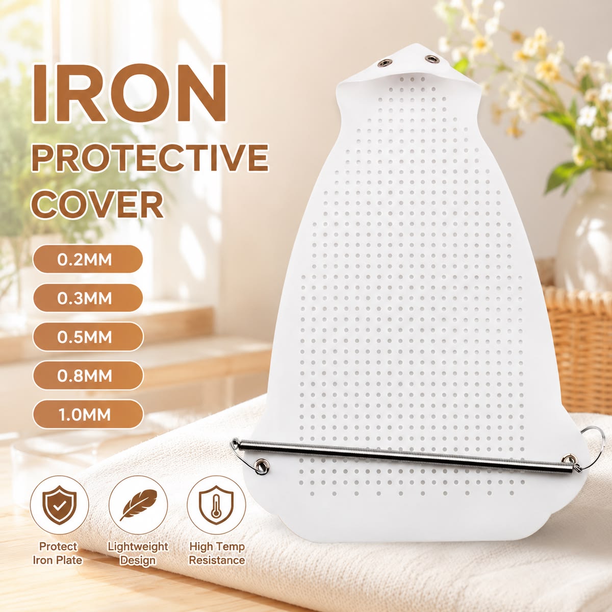 EXCLUSIVE MEGA DEAL: BUY 1, GET 1 FREE!  Iron Cover Protector | Non Stick Garments Care Cover For Iron | Heat Resistant Ironing Shoe for Clothes Protection