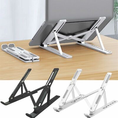 Foldable Adjustable Steel Laptop Stand – Portable Ergonomic Desk Riser