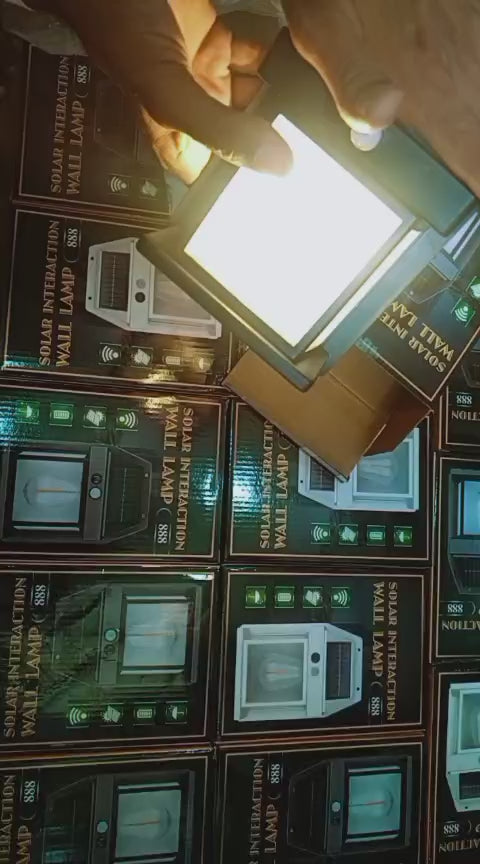 Solar Interaction Wall Lamp (Model 888) — Smart, Solar-Powered Outdoor Security